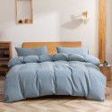 Aifeiyang washable cotton four piece set of cotton quilt cover dormitory three piece set of pure cotton sheets, fitted sheets and bedding 4 