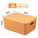 Macaron color sundries storage box, snack storage basket, plastic household cleaning, kitchen storage basket, classroom bookcase