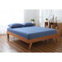 Cotton single fitted sheet washed cotton double bed cover home textile home stay bed bag bedding Simmons protective cover 