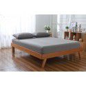 Cotton single fitted sheet washed cotton double bed cover home textile home stay bed bag bedding Simmons protective cover 