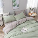 Aifeiyang manufacturer direct selling Nordic simple home textile bright red bedding four piece set solid color three piece set 
