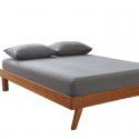 Cotton single fitted sheet washed cotton double bed cover home textile home stay bed bag bedding Simmons protective cover 