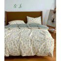 All season cotton fitted sheet Multi specification 4-piece set Reactive printing pastoral set 3-piece bedding 