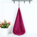 Factory wholesale fiber 30 * 30 hook small towel, housekeeping cleaning, glass wiping, water absorption and quick drying square towel 