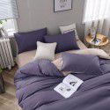 Aifeiyang manufacturer direct selling Nordic simple home textile bright red bedding four piece set solid color three piece set 