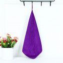 Factory wholesale fiber 30 * 30 hook small towel, housekeeping cleaning, glass wiping, water absorption and quick drying square towel 