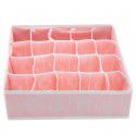 Foldable new material non-woven underwear storage box bra storage and finishing box leopard pattern fabric storage box 