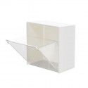 469 Wall mounted cotton swab storage box Toilet dental floss cosmetic cotton storage box Transparent sorting box 