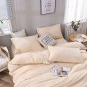 Aifeiyang manufacturer direct selling Nordic simple home textile bright red bedding four piece set solid color three piece set 