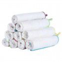 Dishwashing towel household bamboo fiber double-sided thickened oil-free color towel kitchen cleaning cloth wholesale 