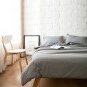 Cross border Amazon European size self-designed solid color bedding quilt cover three piece set 