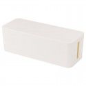 Wholesale wire storage box socket charger wooden cover storage box desktop power cable data cable sorting