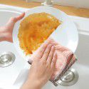 2613 plain coral velvet double-sided absorbent rag thickened lint-free dishwashing towel kitchen dishwashing cloth 