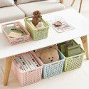 Plastic storage box storage box supermarket storage basket kindergarten toy picture book box desktop snack storage basket 