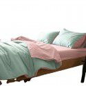 Spring new product solid color New Nordic ins bedding four piece set plain color home textile quilt cover home stay three piece set 