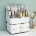 Cosmetics storage box cover dust-proof table top storage drawer type large capacity skin care products dresser shelf 