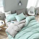 Aifeiyang manufacturer direct selling Nordic simple home textile bright red bedding four piece set solid color three piece set 
