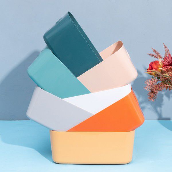 Desktop storage box Cosmetics drawer Rectangle sorting box Sundries snack storage basket Kitchen storage basket