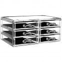Acrylic drawer cosmetic storage box can be stacked on the dresser lipstick skin care product category shelf 