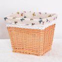 Willow woven large dirty clothes storage basket Home toys sundries storage basket Square rattan woven storage basket Straw woven storage basket