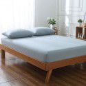 Cotton single fitted sheet washed cotton double bed cover home textile home stay bed bag bedding Simmons protective cover 