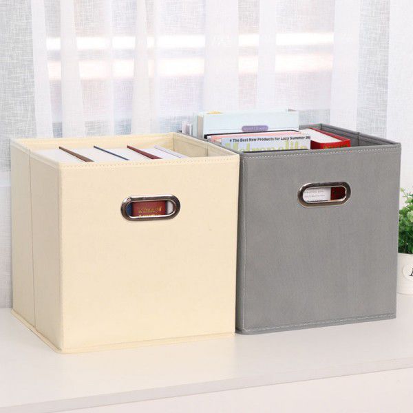 Coverless storage box Fabric storage box Foldable large drawer type sorting box wardrobe clothes storage box artifact