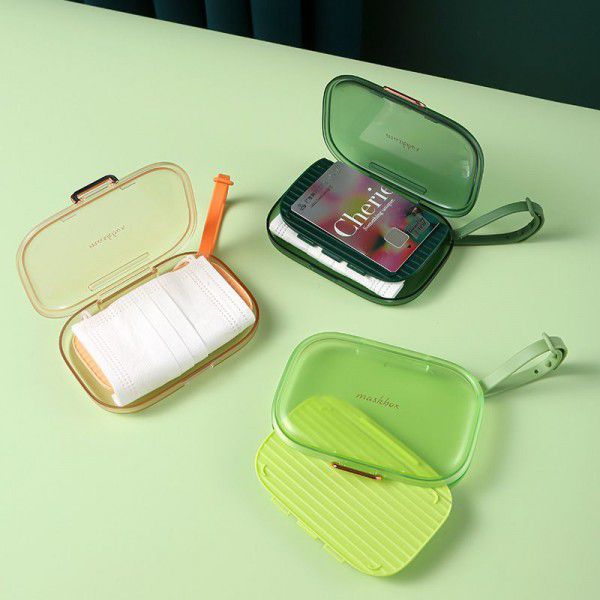 Flying Rabbit Respirator Storage Box Portable Protective Case With Respirator Temporary Storage Jacket Simple Mini Box Can Be Hanged 
