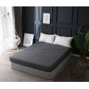 Cotton single fitted sheet washed cotton double bed cover home textile home stay bed bag bedding Simmons protective cover 
